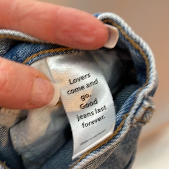 PacSun High Rise Straight Button Fly Flowered Jeans. Size 24. - Picture 7 of 10